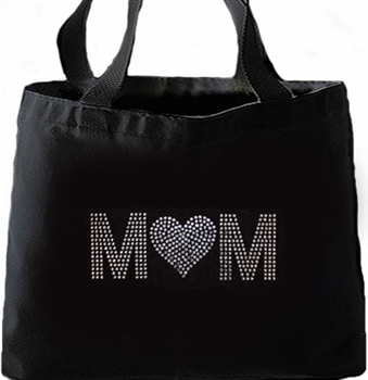 Mom with Heart Large Tote