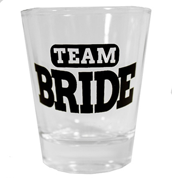 Team Bride Shot Glass | Bridal Party Favors | RhinestoneSash.com