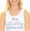"The Birthday Princess" Rhinestone Tank | Birthday Tank Tops | RhinestoneSash.com