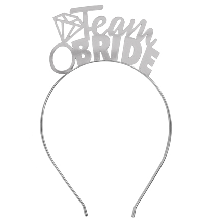 Team Bride Silver Headband