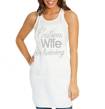 Caution: Wife In Training Canvas Apron