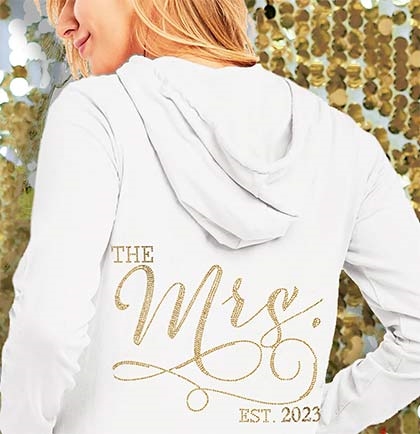 The Mrs. EST 2023 Gold Hoodie