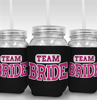 Sporty Team Bride Sipping Jar