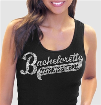 Bachelorette Drinking Team Tank - Black