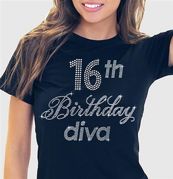 16th Birthday Diva T-Shirt