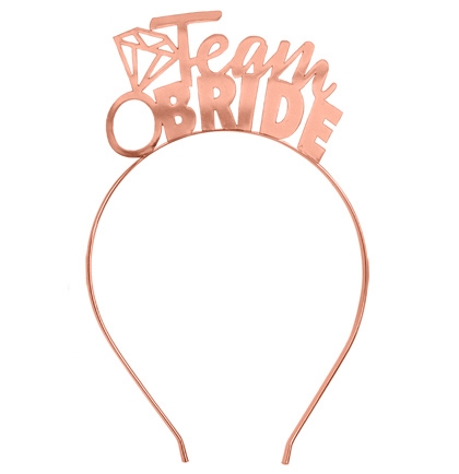 Team Bride Rose Gold Headband