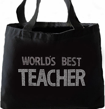 "World's Best Teacher"  Large Tote