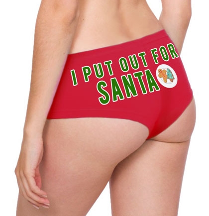 I Put Out For Santa Cheeky Panty