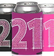 Pink & Crystal 21 Can Cooler