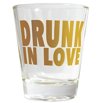 Drunk In Love Shot Glass | Bridal Party Favors | RhinestoneSash.com