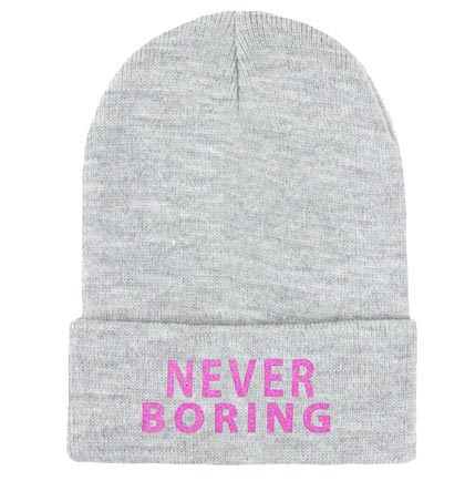 Never Boring Knit Beanie