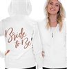 Glam Bride To Be Lightweight Hoodie | Bridal Hoodies | RhinestoneSash.com