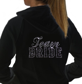 Team Bride Rhinestone Hoodie