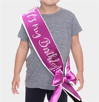 It's My Birthday Rhinestone Sash | Premium Birthday Sashes | RhinestoneSash.com