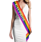 Gay Pride Glitter Rainbow Sash