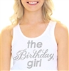 "The Birthday Girl" Rhinestone Tank Top | Birthday Tank Tops | RhinestoneSash.com