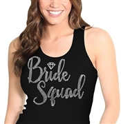 Bride Squad w/Diamond Rhinestone Tank