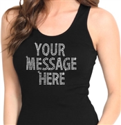 Put any message on a tank top