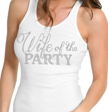 Wife of the Party Rhinestone Tank Top