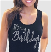 "It's My Birthday!" Rhinestone Tank Top | Birthday Tank Tops | RhinestoneSash.com