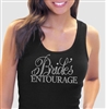 Black Bride's Entourage Flirty Rhinestone Tank Top