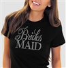 Flirty "Bridesmaid" Rhinestone Tee | Bridal T-shirts | RhinestoneSash.com