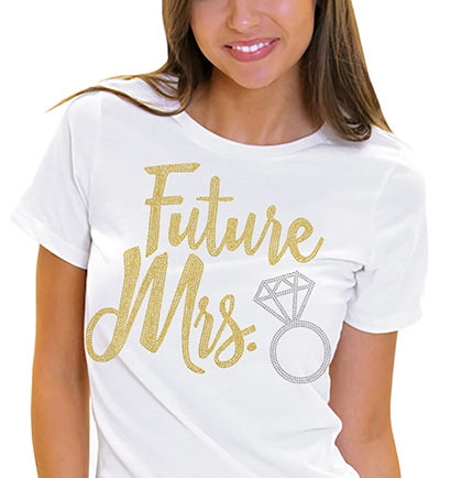 Bride Gift Personalized Bride T-shirt Bride To Be Shirt Future Mrs Shirt Ring Shirt Bachelorette Party Shirt Custom Future Mrs Shirt