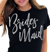 Bridesmaid Glam Rhinestone T-Shirt | Bridal T-shirts | RhinestoneSash.com