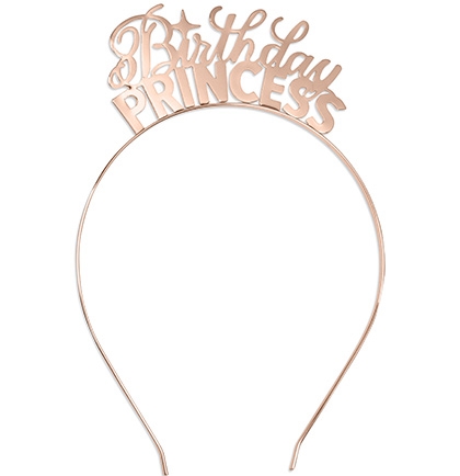 Birthday Princess Rose Gold Headband