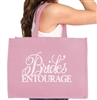 Flirty Bride's Entourage Large Canvas Tote | RhinestoneSash.com