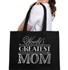 World's Greatest Mom Large Canvas Tote | Mother's Day Gift Ideas