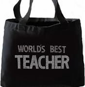 "World's Best Teacher"  Large Tote