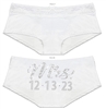 Bride & Wedding Date Custom Cheeky Panty | Personalized Wedding Gifts for the Bride